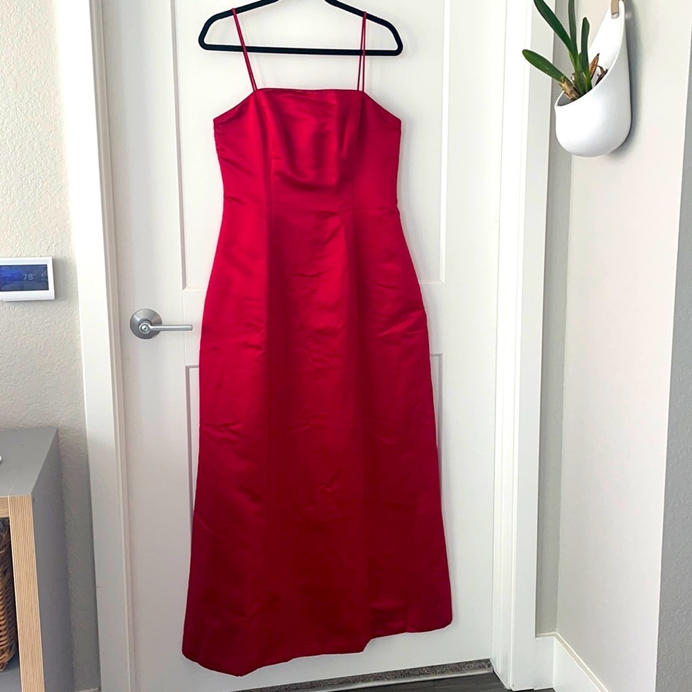Alex Evening red gown, size 12, vintage dress